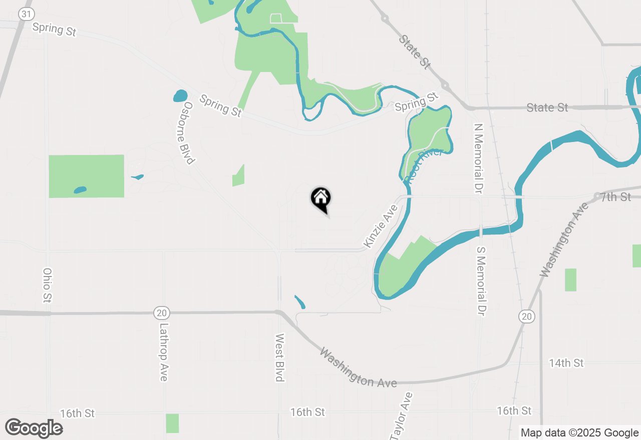 Map of 2410 Thor Ave, Racine, WI 53405
