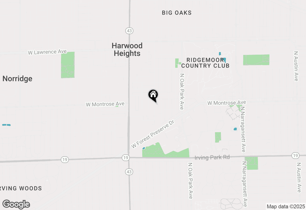 Map of 4316 N Sayre Avenue, Norridge, IL 60706