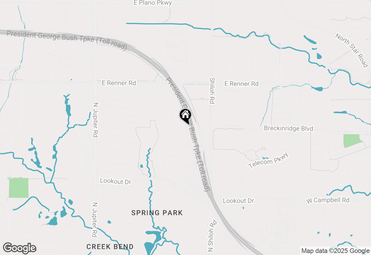 Map of 3026 Silver Springs Lane, Richardson, TX 75082