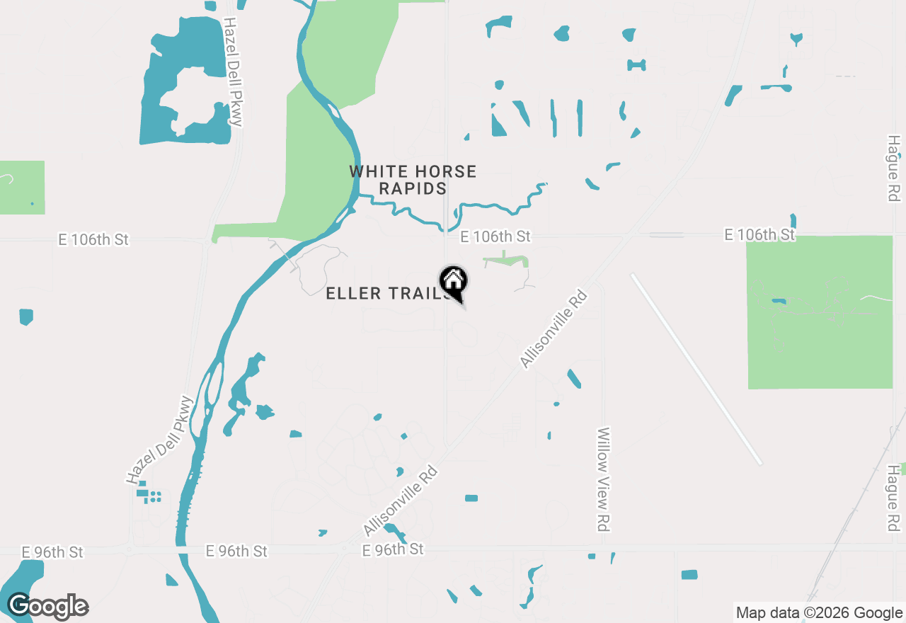 Map of 10315 Eller Road, Fishers, IN 46038