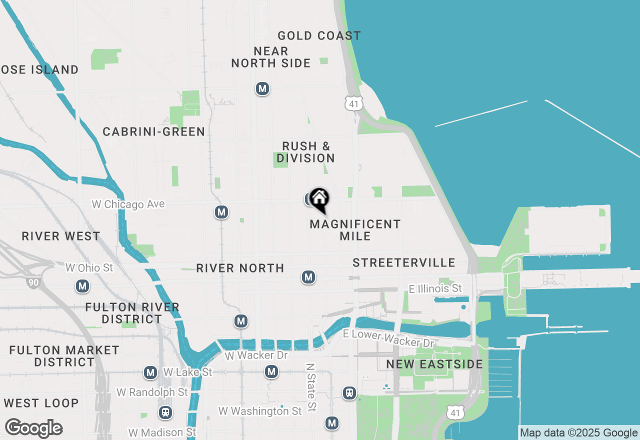 Map of 25 E Superior Street #606, Chicago, IL 60611