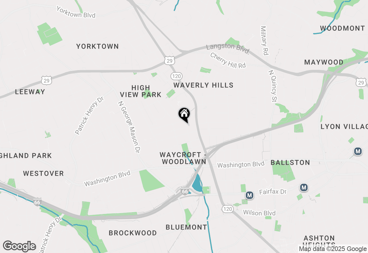 Map of 1624 N Abingdon Street, Arlington, VA 22207