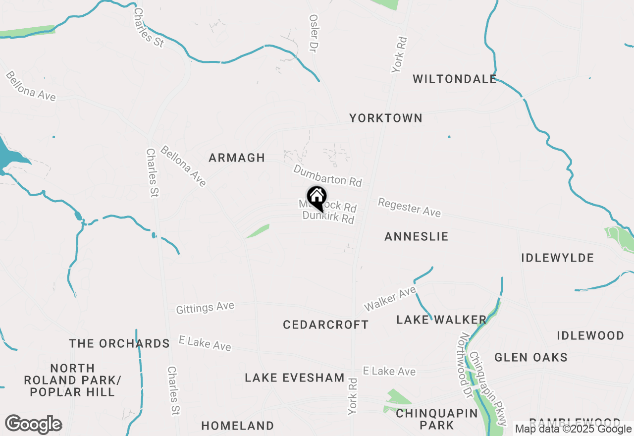 Map of 223 Dunkirk Road, Baltimore, MD 21212