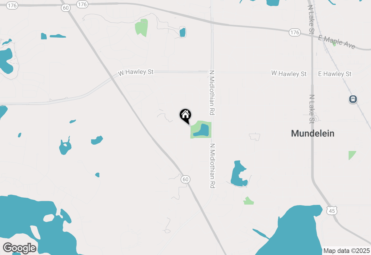 Map of 87 Bradford Lane, Mundelein, IL 60060