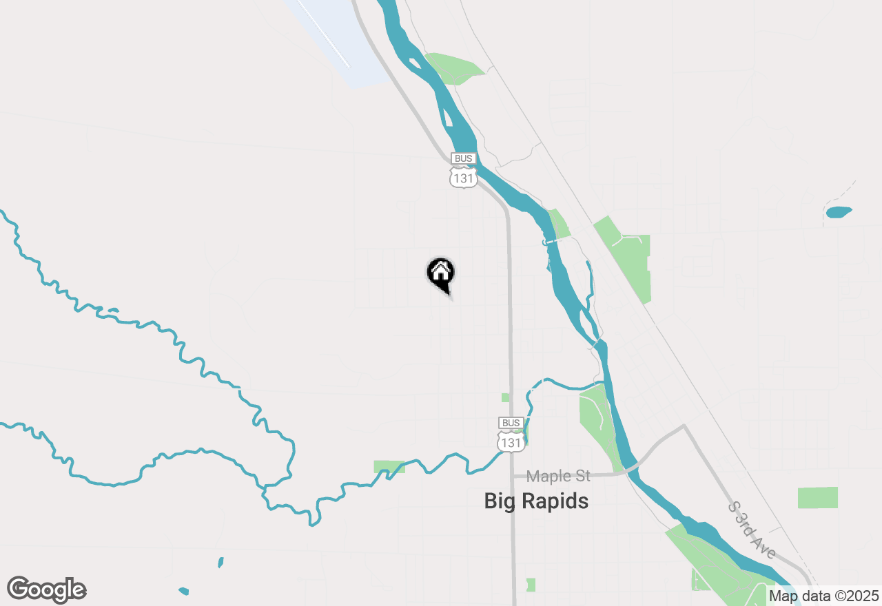 Map of 712 Finley Avenue, Big Rapids, MI 49307