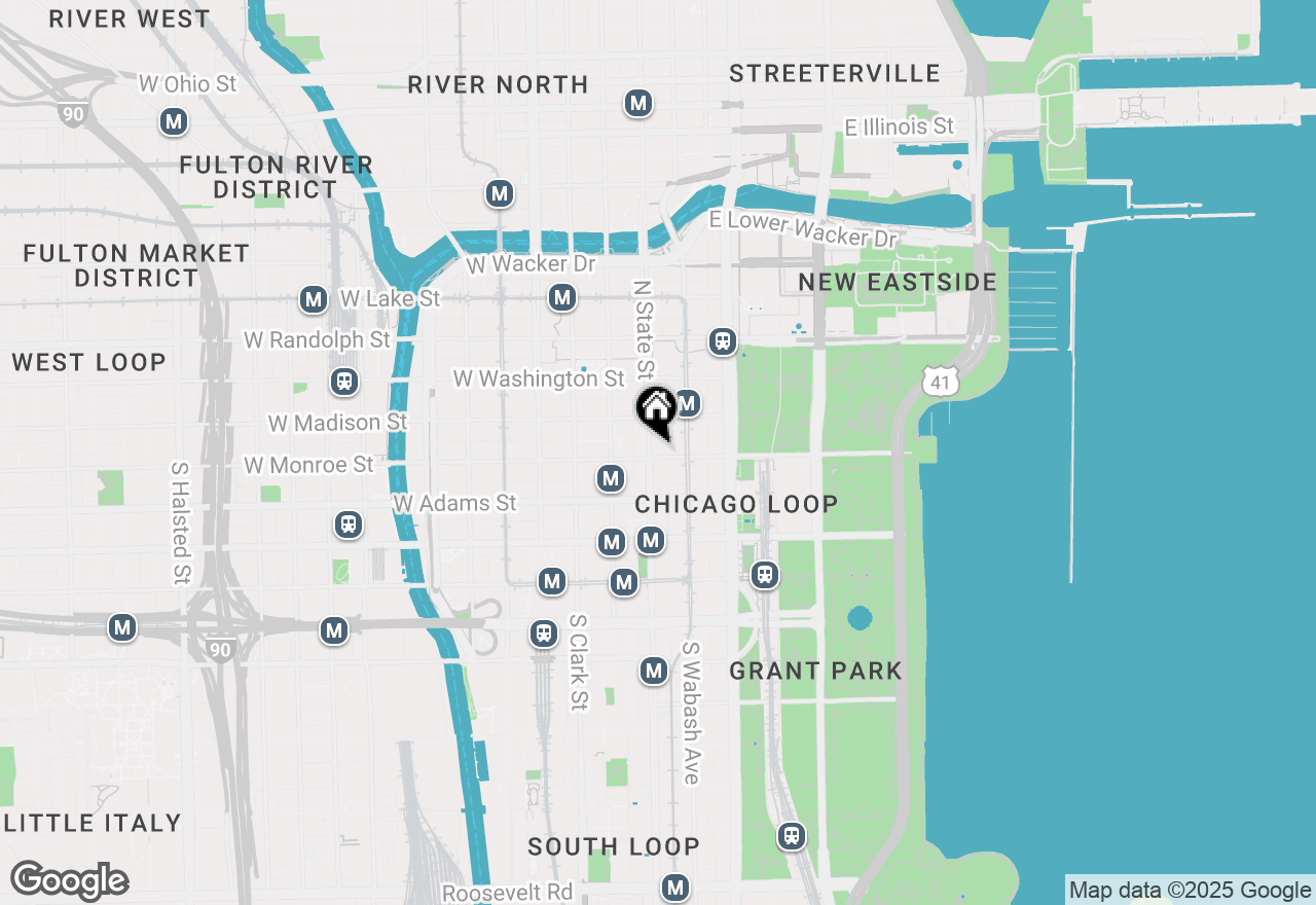 Map of 6 E Monroe Street #602, Chicago, IL 60603