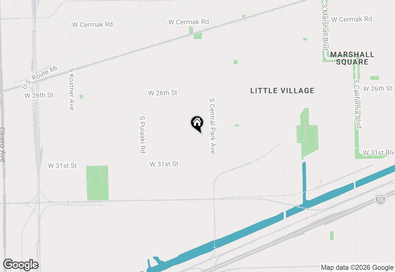 Map of 2829 S Lawndale Avenue, Chicago, IL 60623