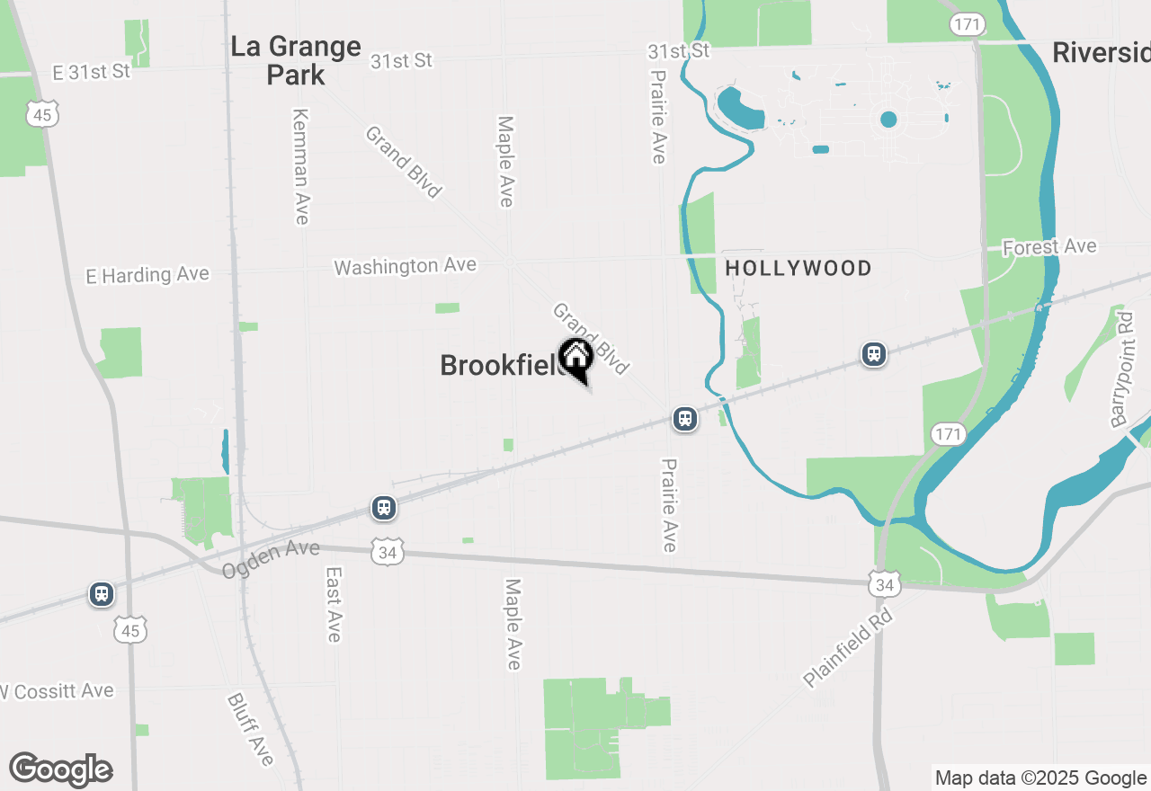 Map of 9039 Sheridan Avenue, Brookfield, IL 60513