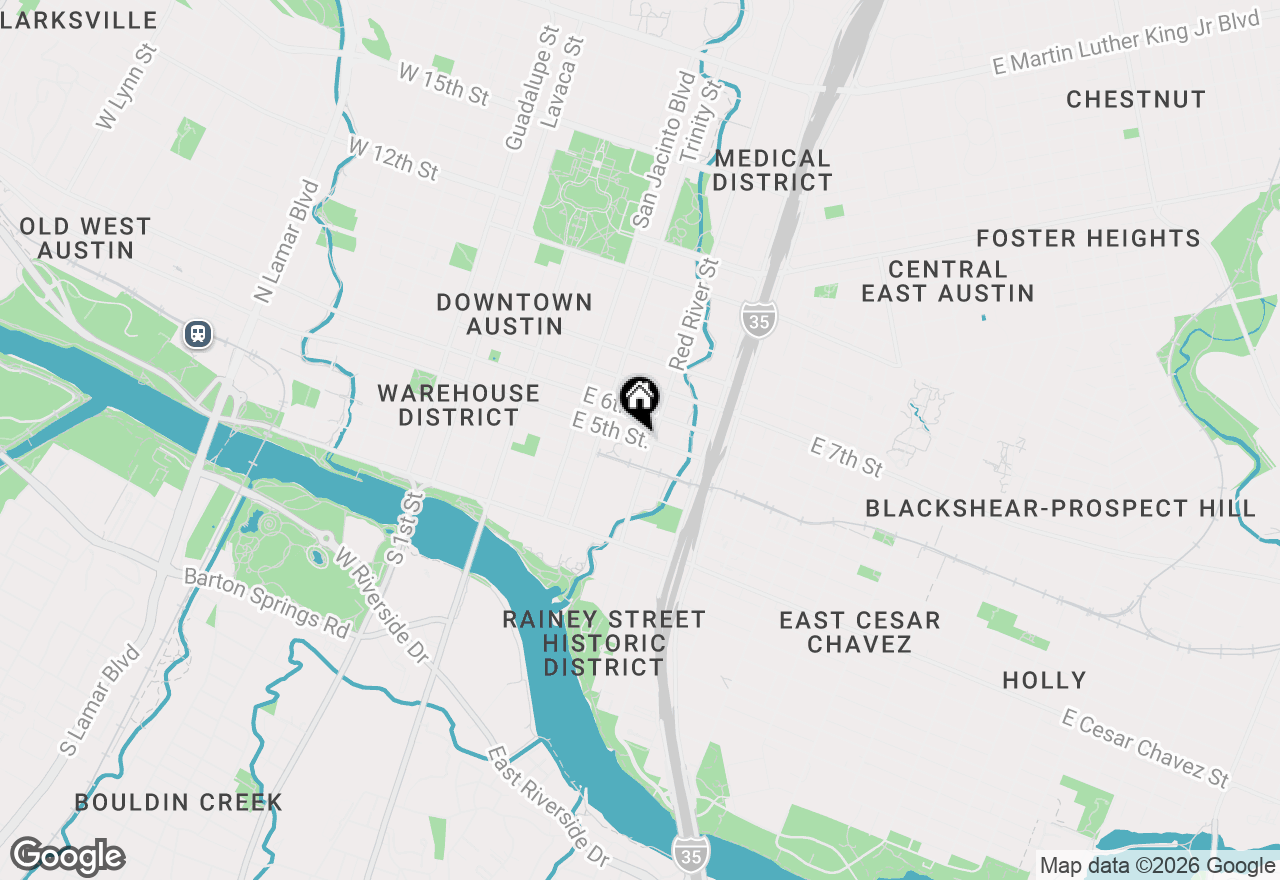Map of 555 E 5th St #2901, Austin, TX 78701