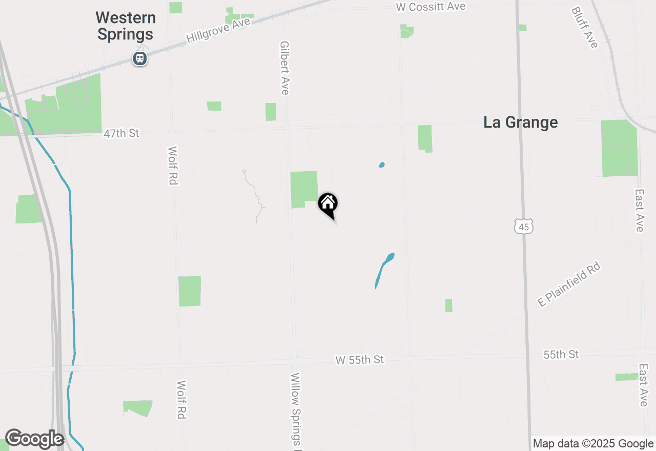 Map of 820 Brighton Lane, La Grange, IL 60525