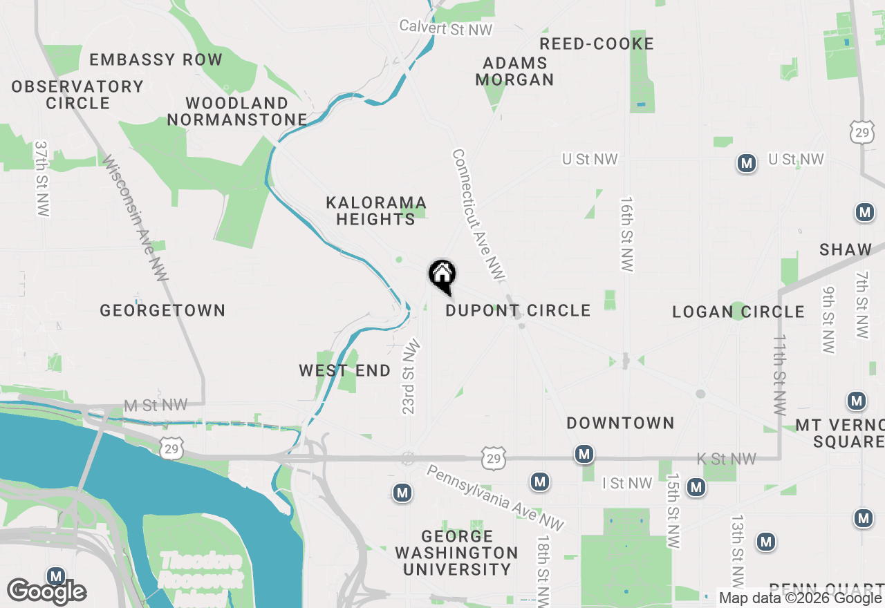 Map of 2141 P Street Nw #306, Washington, DC 20037