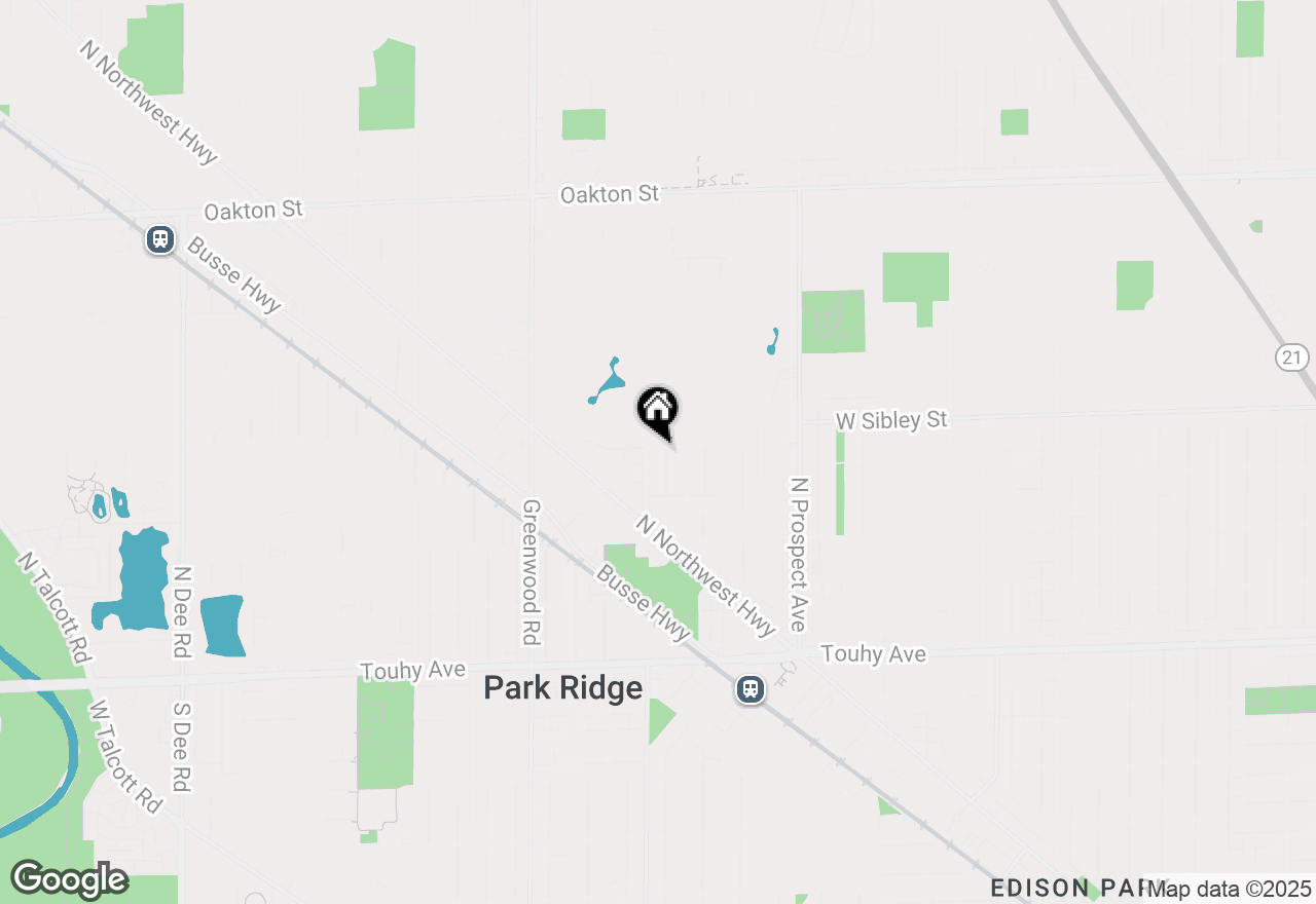 Map of 829 Hastings Street, Park Ridge, IL 60068