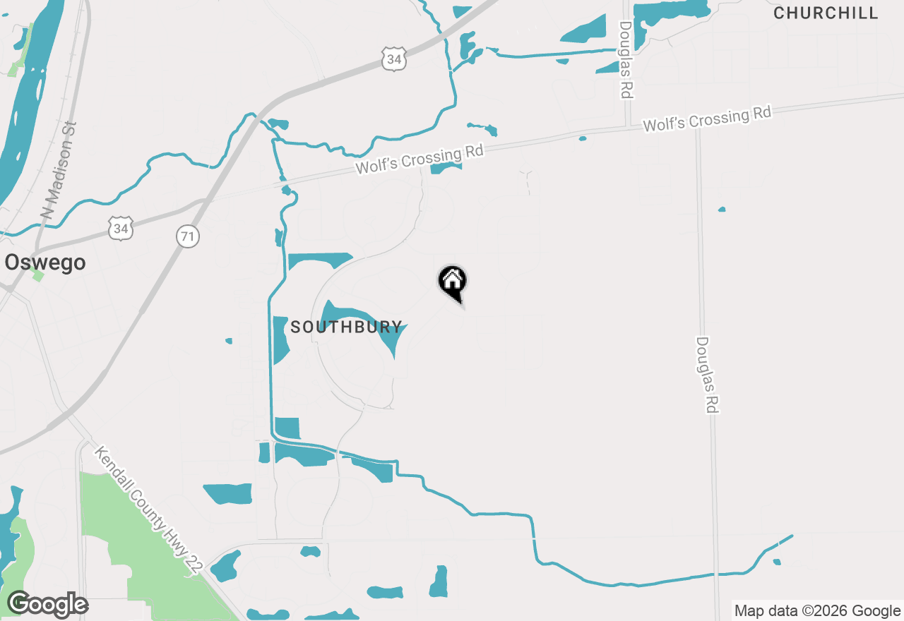 Map of 703 Fairfield Drive, Oswego, IL 60543