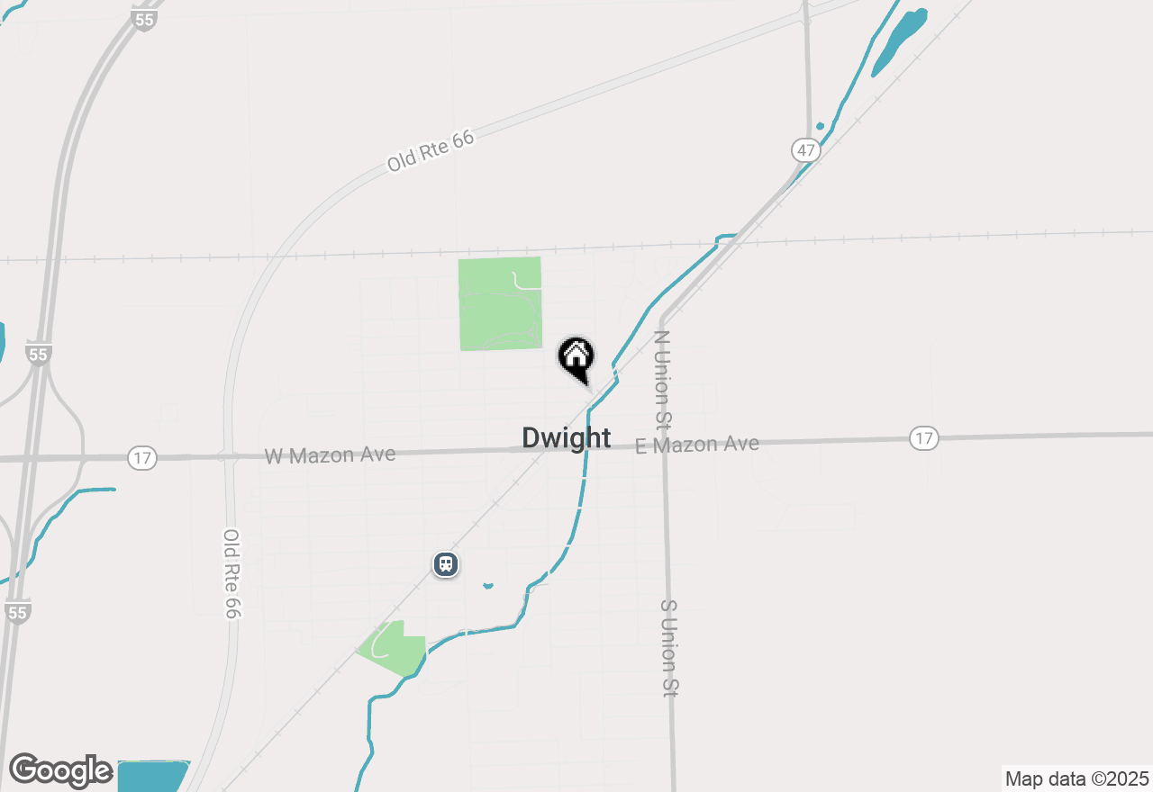 Map of 215 E Waupansie Street, Dwight, IL 60420