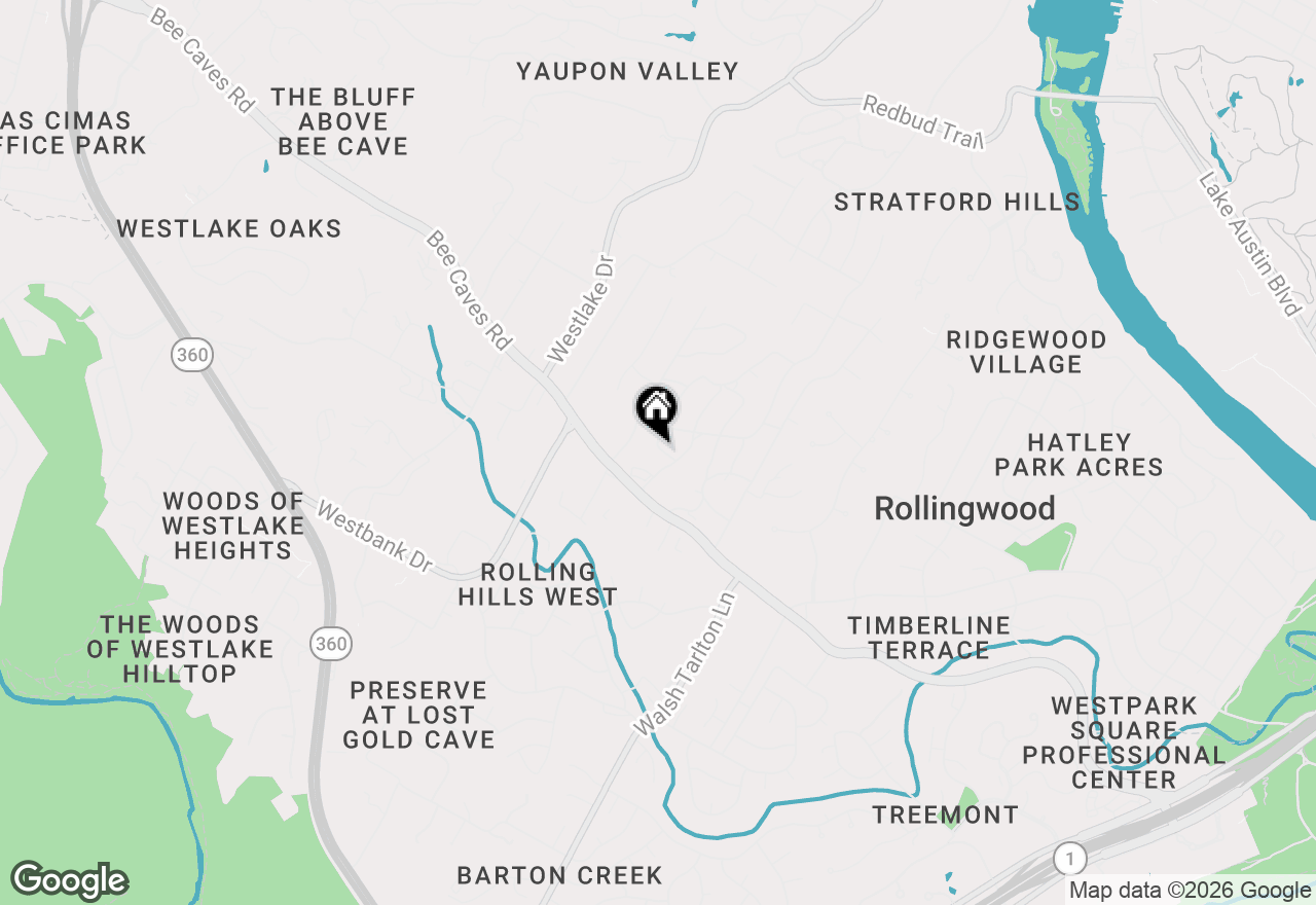 Map of 202 Laurelwood Trl, Austin, TX 78746