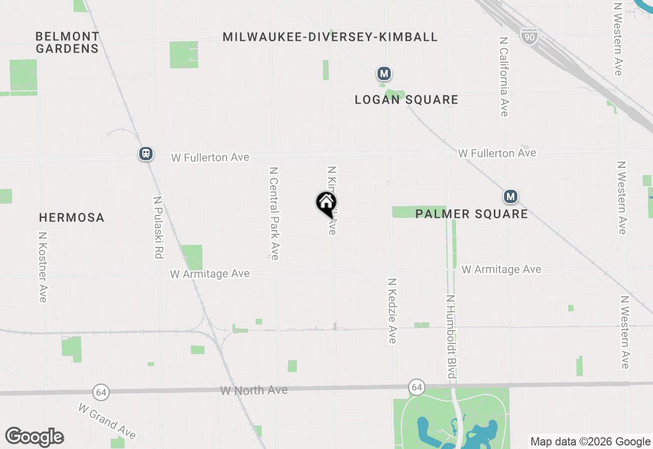 Map of 3410 W Shakespeare Avenue, Chicago, IL 60647