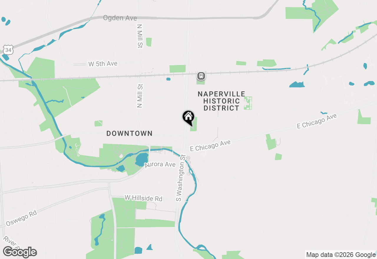 Map of 110 S Washington Street #405, Naperville, IL 60540