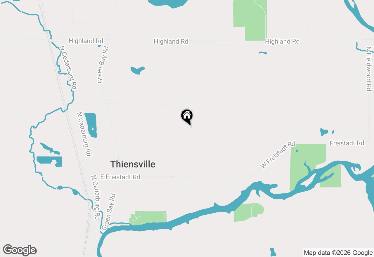 Map of 521 Alta Loma Dr, Thiensville, WI 53092