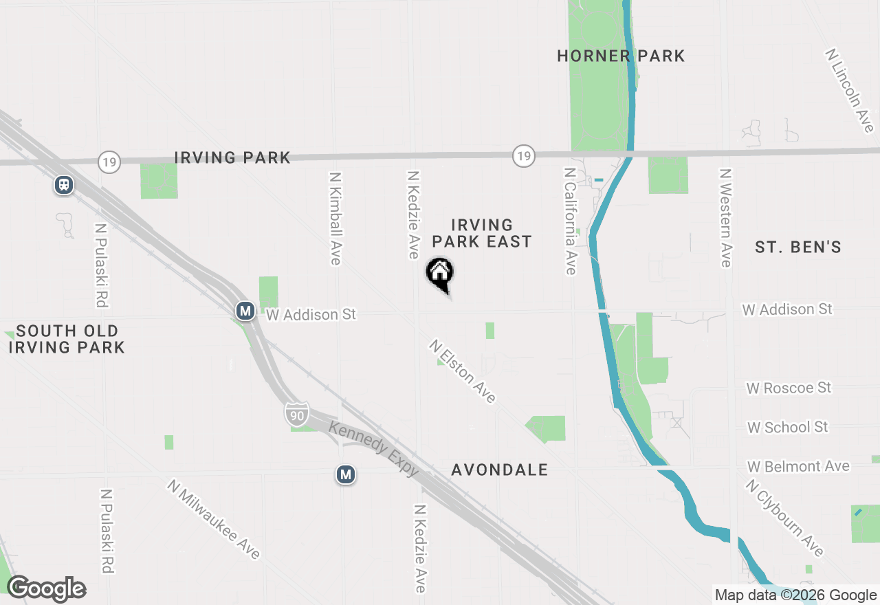 Map of 3615 N Troy Street #1, Chicago, IL 60618