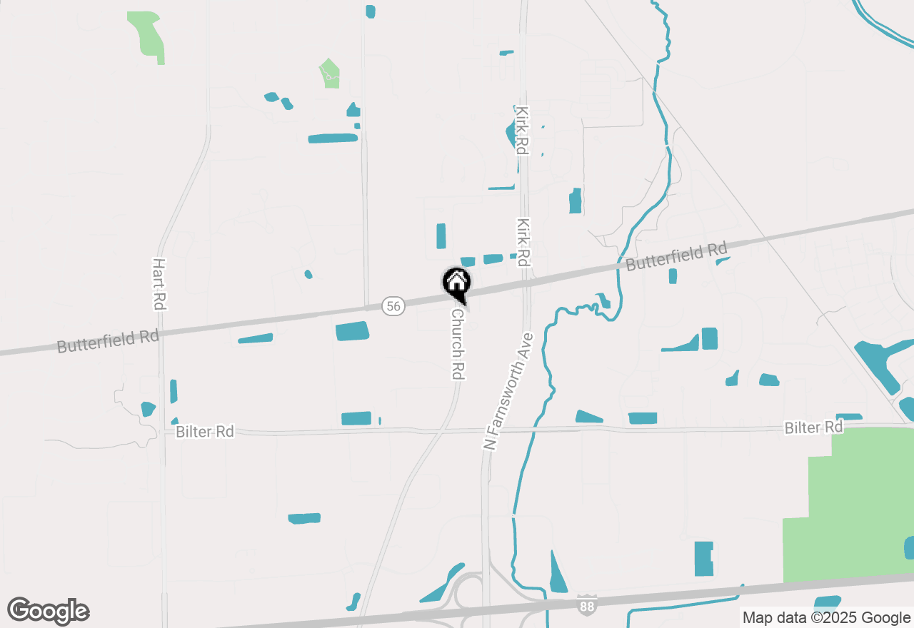 Map of 2820 Church Road, Aurora, IL 60502