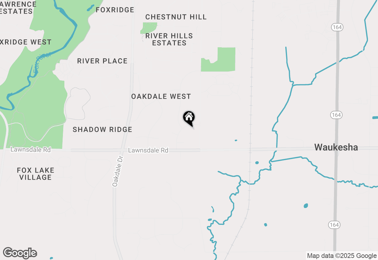 Map of S45W25083 Black Oak Ln, Waukesha, WI 53189