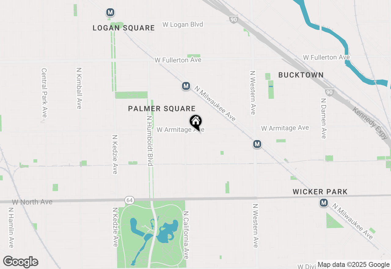 Map of 1957 N Fairfield Avenue #3G, Chicago, IL 60647