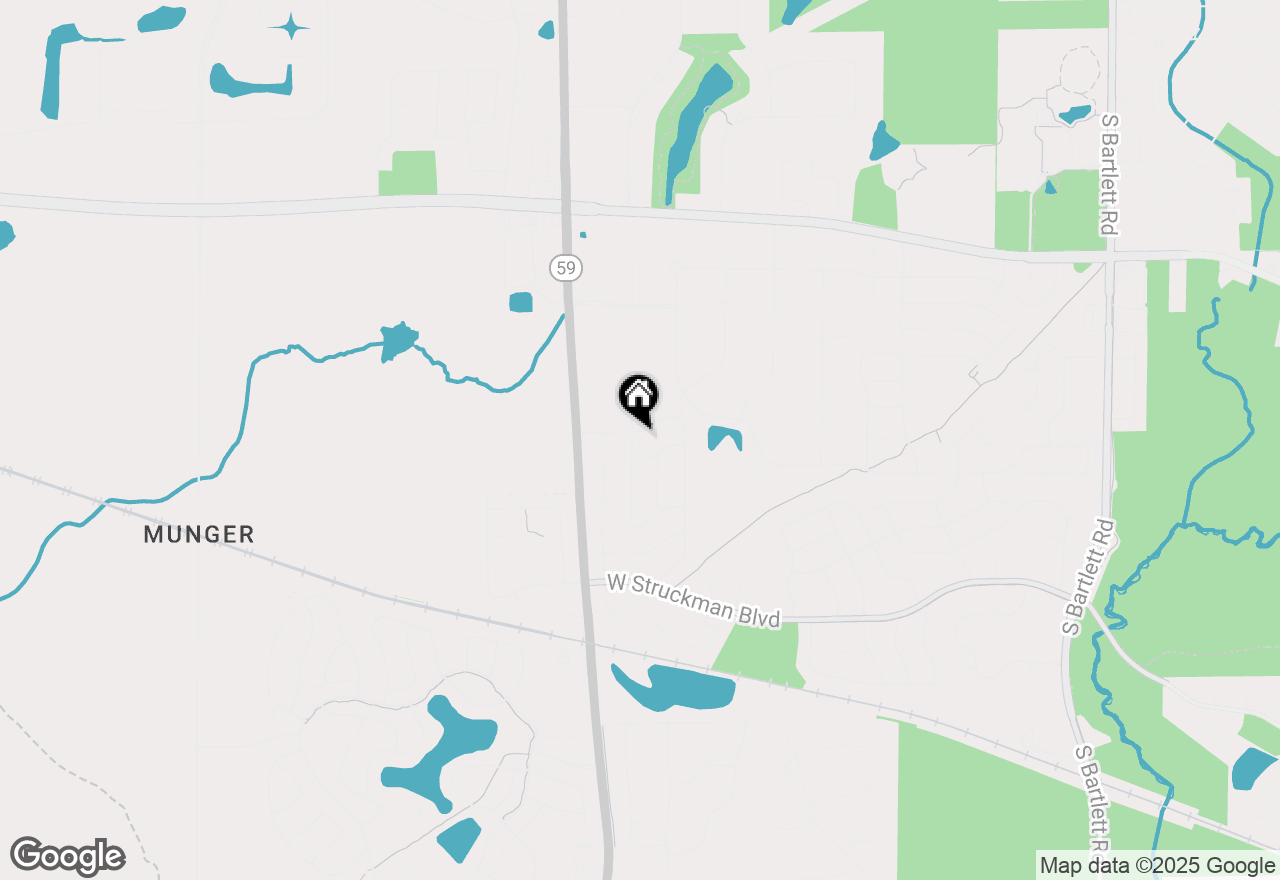 Map of 1097 Washington Street, Bartlett, IL 60103