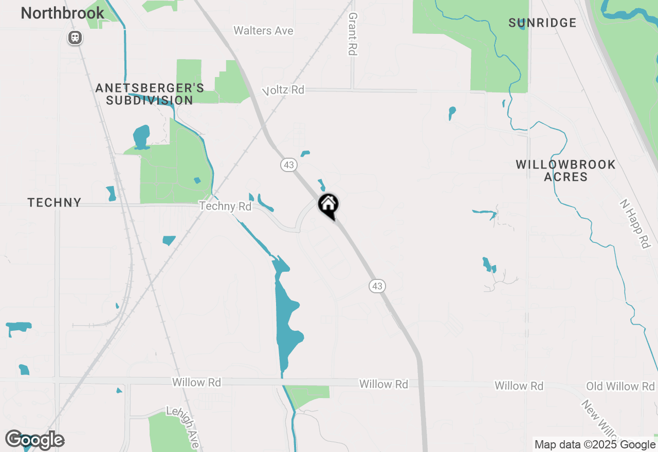 Map of 2140 Washington Drive, Northbrook, IL 60062