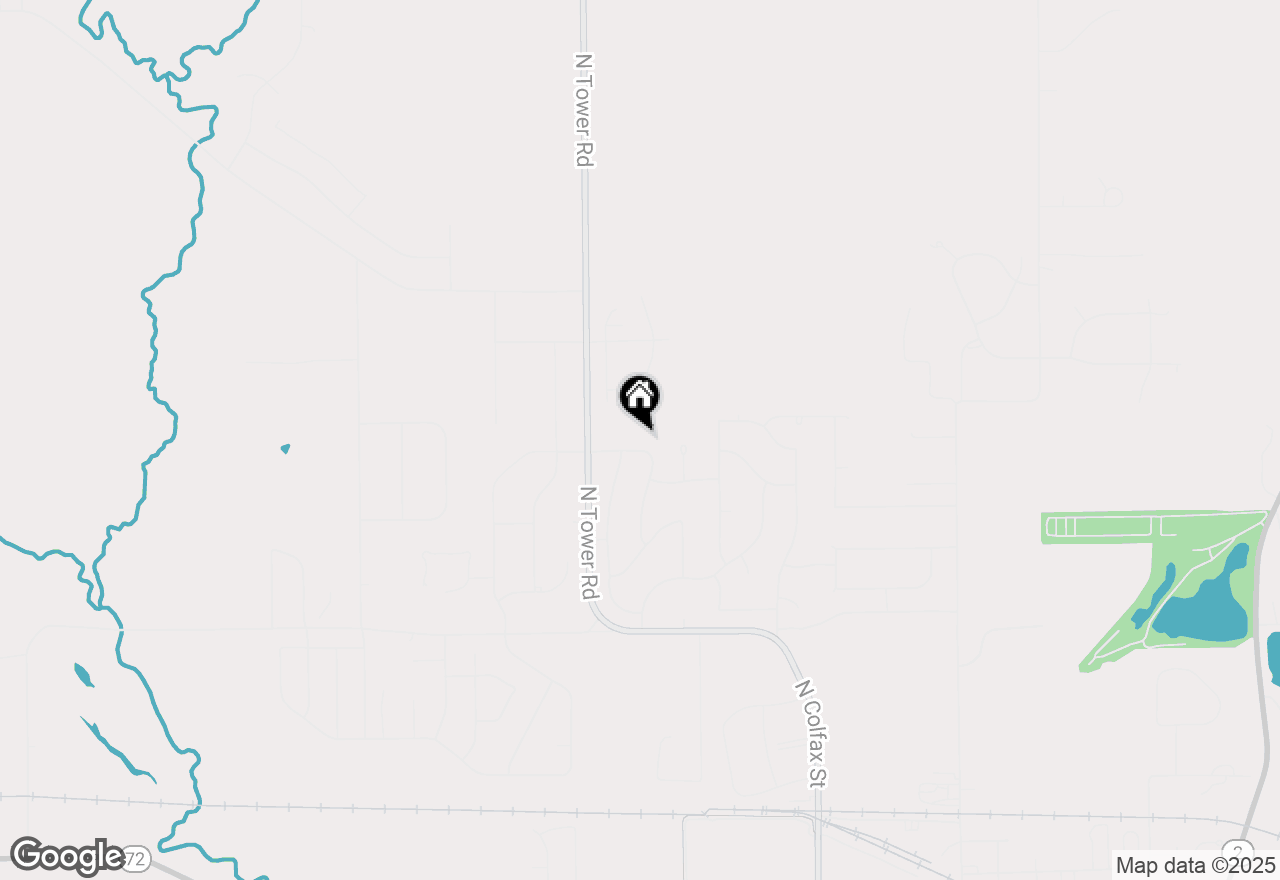 Map of 8703 Glacier Drive, Byron, IL 61010