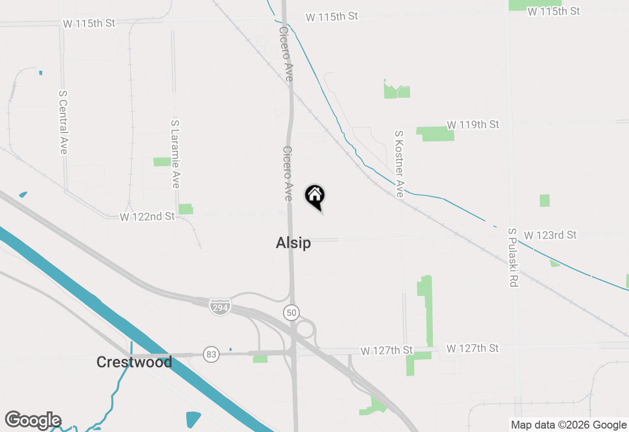 Map of 12230 S Mcdaniel Street #2, Alsip, IL 60803