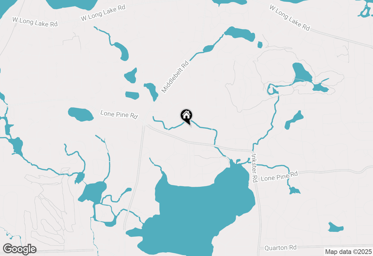 Map of 2544 Wickfield, West Bloomfield, MI 48323