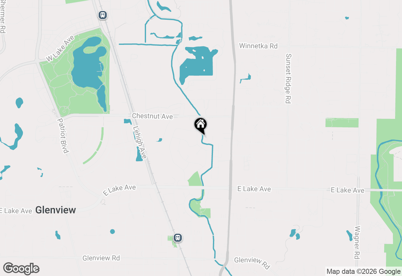 Map of 1635 Sequoia Trail, Glenview, IL 60025