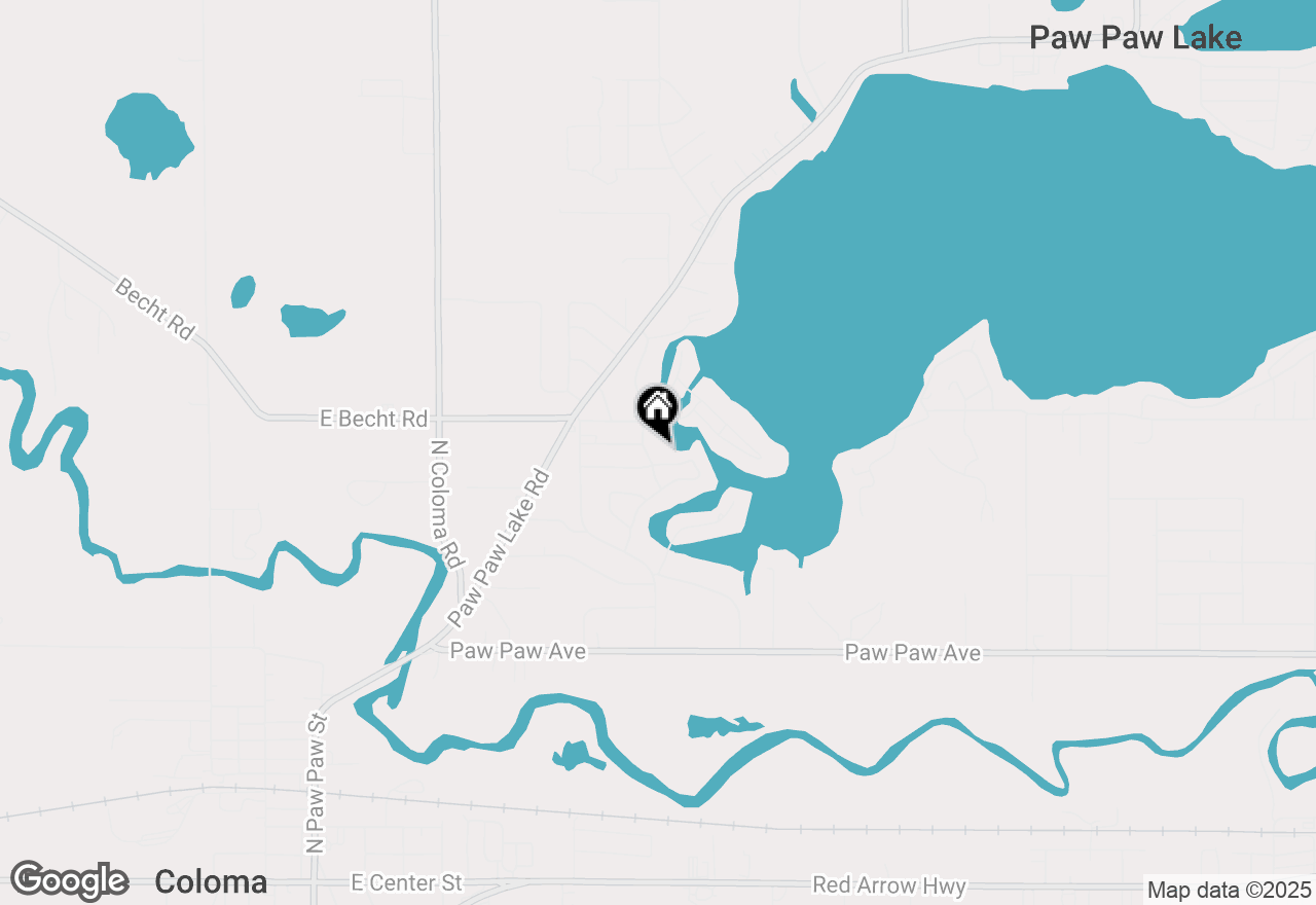Map of 4835 Shore Drive, Coloma, MI 49038