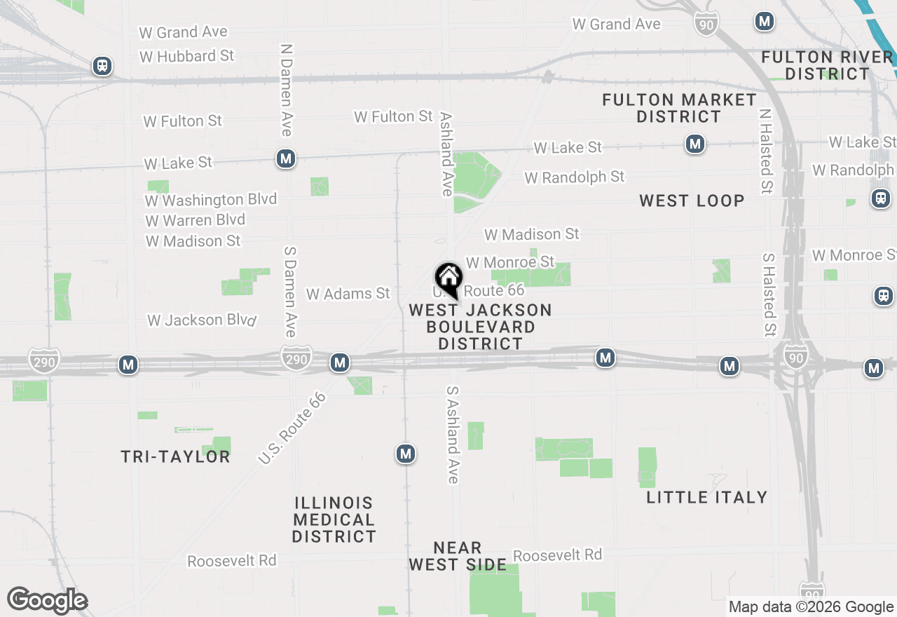 Map of 224 S Ashland Avenue #306, Chicago, IL 60607