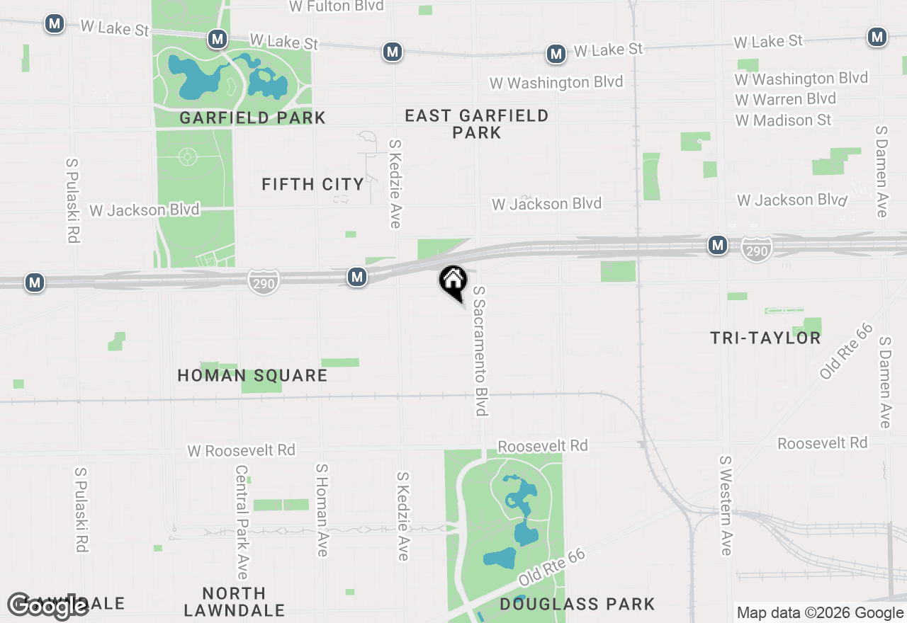 Map of 3041 W Flournoy Street, Chicago, IL 60612