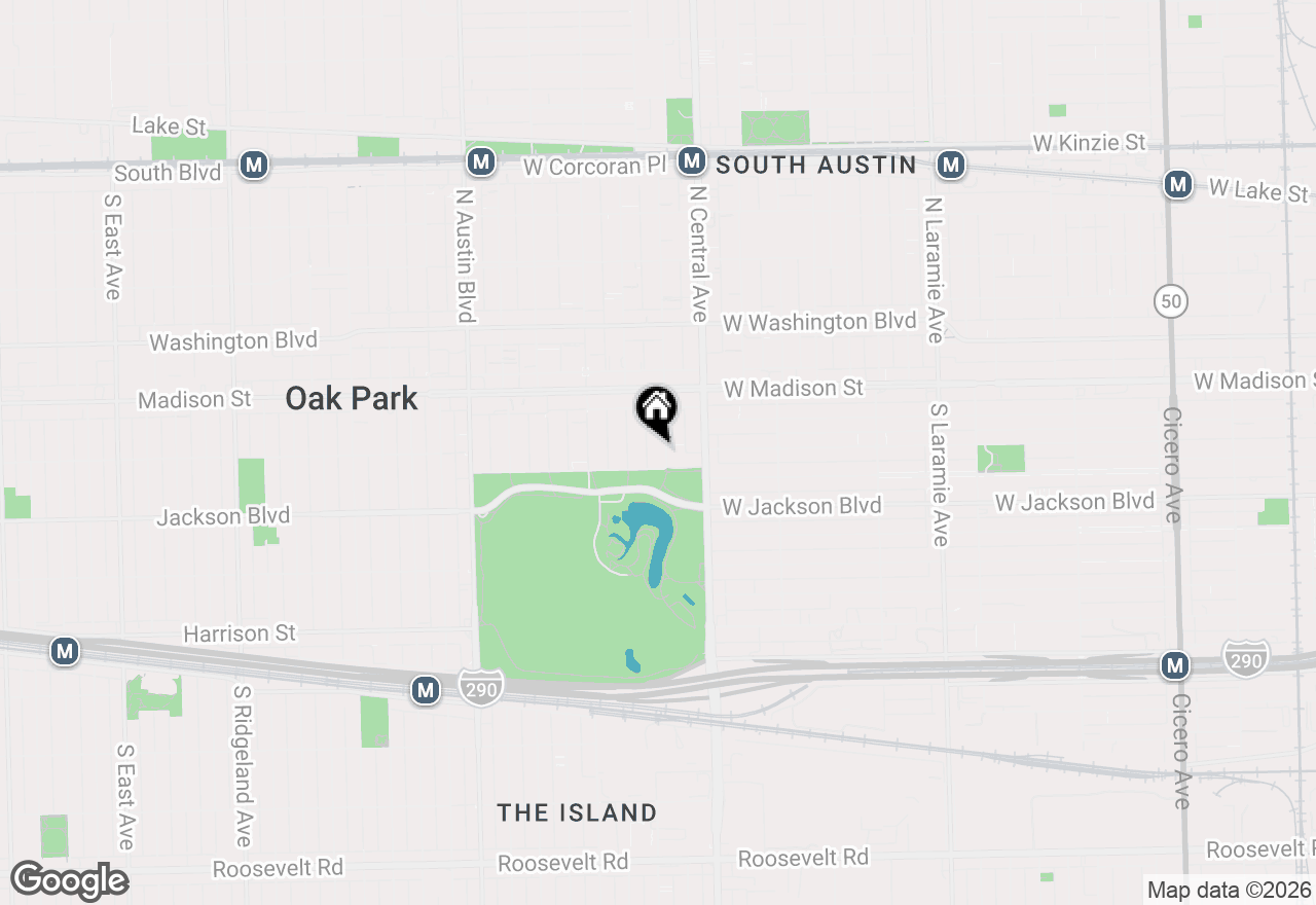 Map of 128 S Parkside Avenue, Chicago, IL 60644