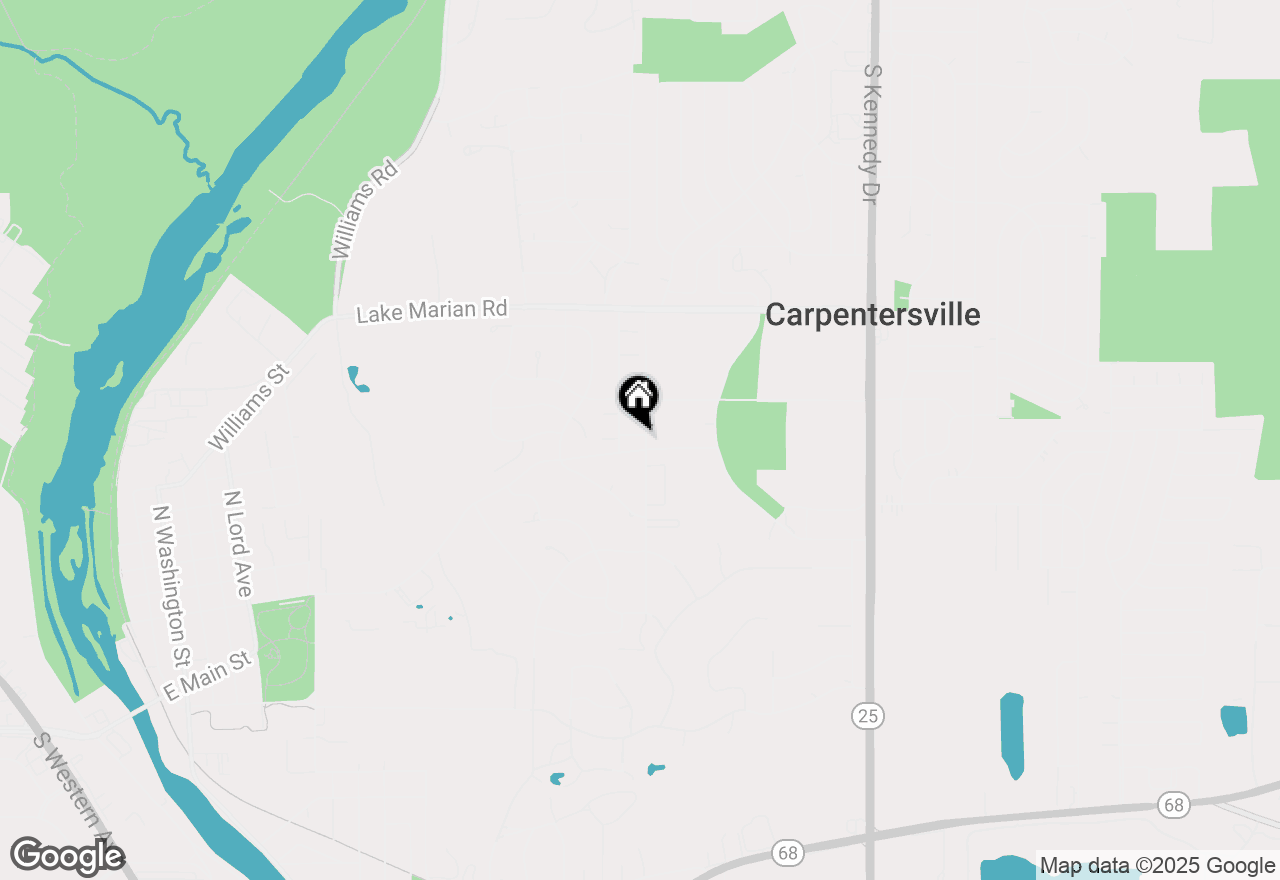 Map of 607 Buckskin Lane #607, Carpentersville, IL 60110