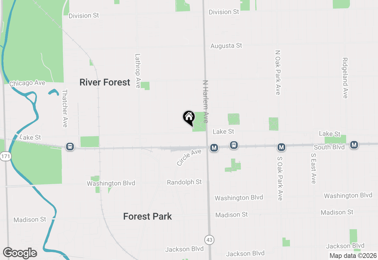 Map of 510 Bonnie Brae Place #K3, River Forest, IL 60305