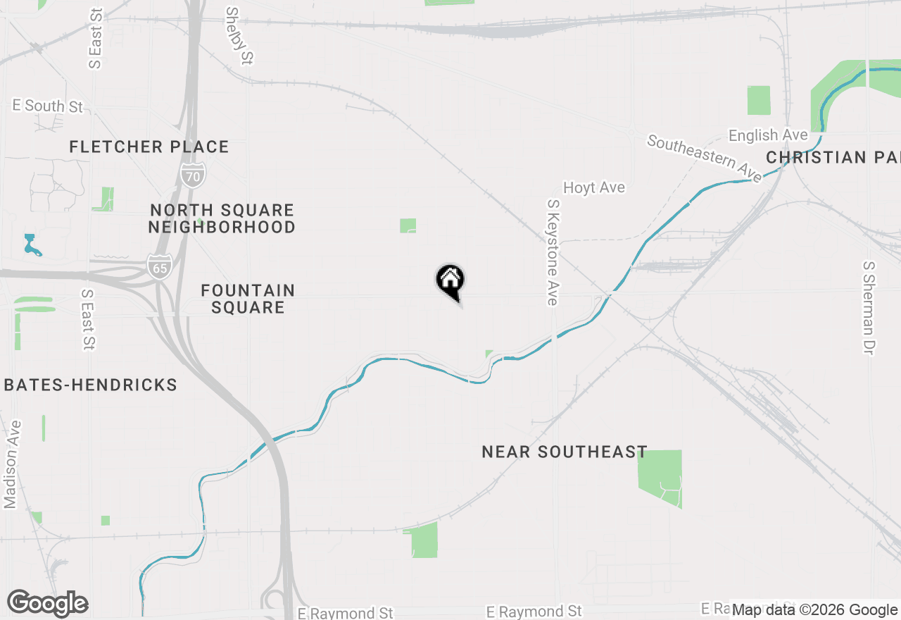 Map of 1119 S Randolph Street, Indianapolis, IN 46203