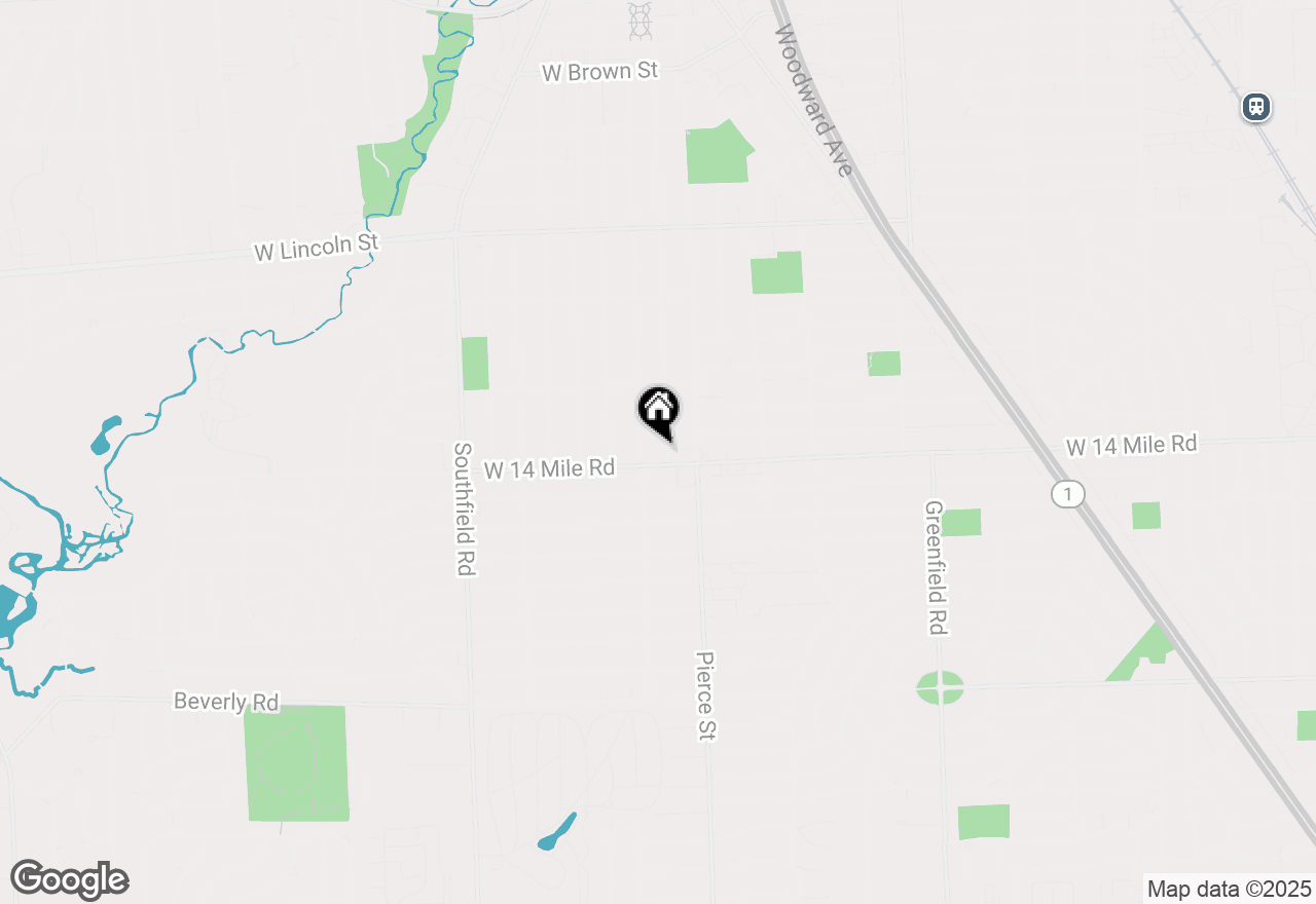 Map of 1978 Henrietta Street, Birmingham, MI 48009