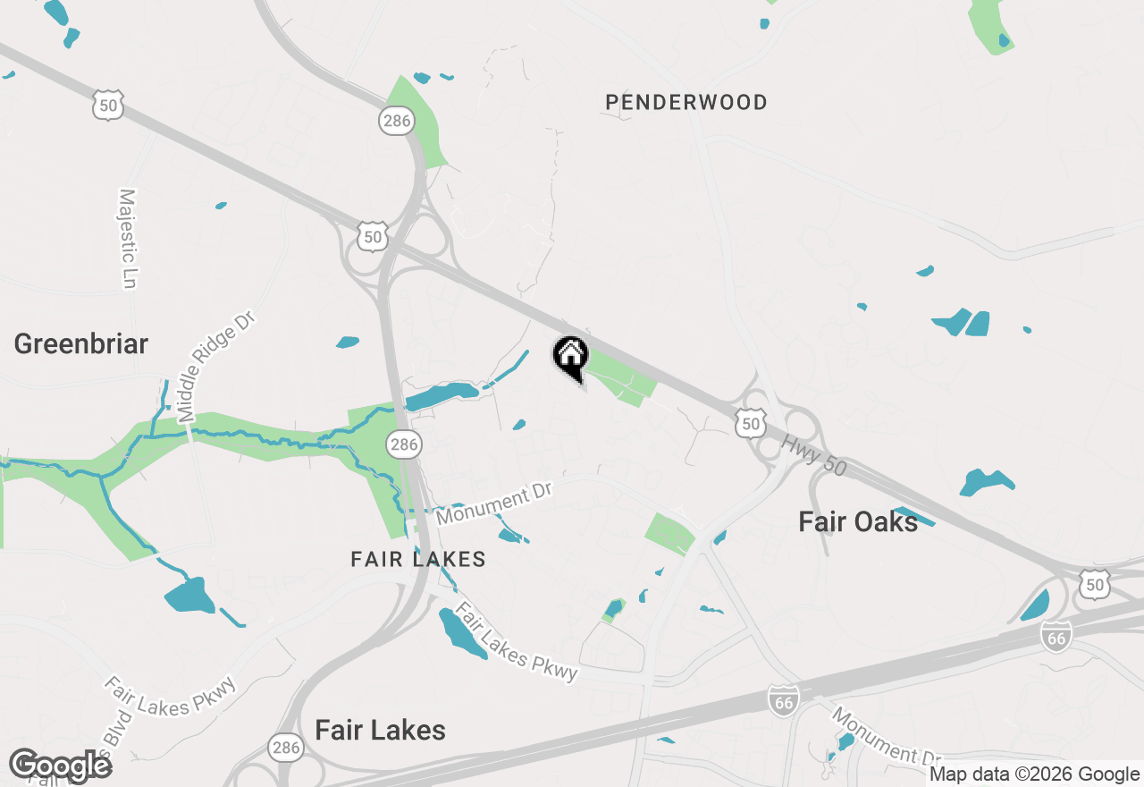 Map of 4021 Quiet Creek Drive, Fairfax, VA 22033