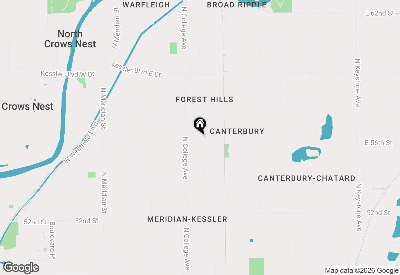 Map of 5641 Carrollton Avenue, Indianapolis, IN 46220
