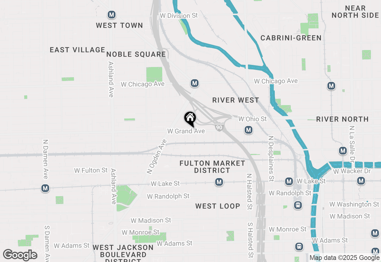 Map of 1132 W Grand Avenue, Chicago, IL 60642
