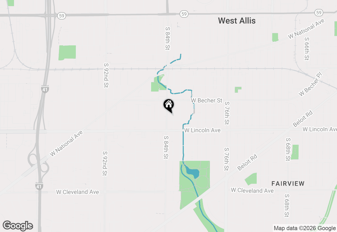 Map of 2178 S 84th St, West Allis, WI 53227