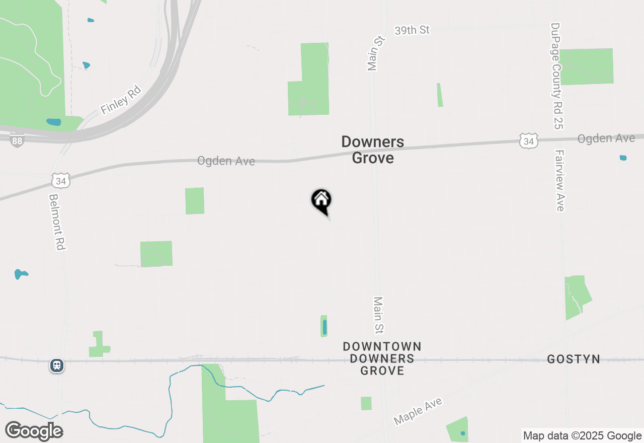 Map of 4523 Linscott Avenue, Downers Grove, IL 60515