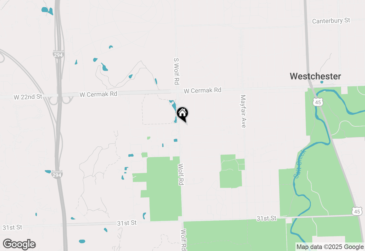 Map of 11140 Windsor Drive, Westchester, IL 60154