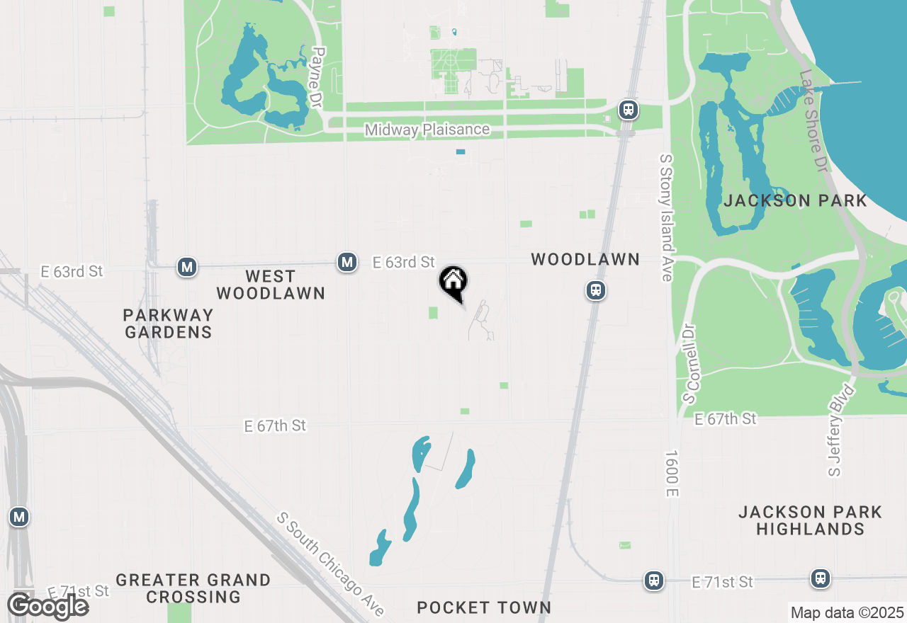 Map of 6414 S Greenwood Avenue, Chicago, IL 60637