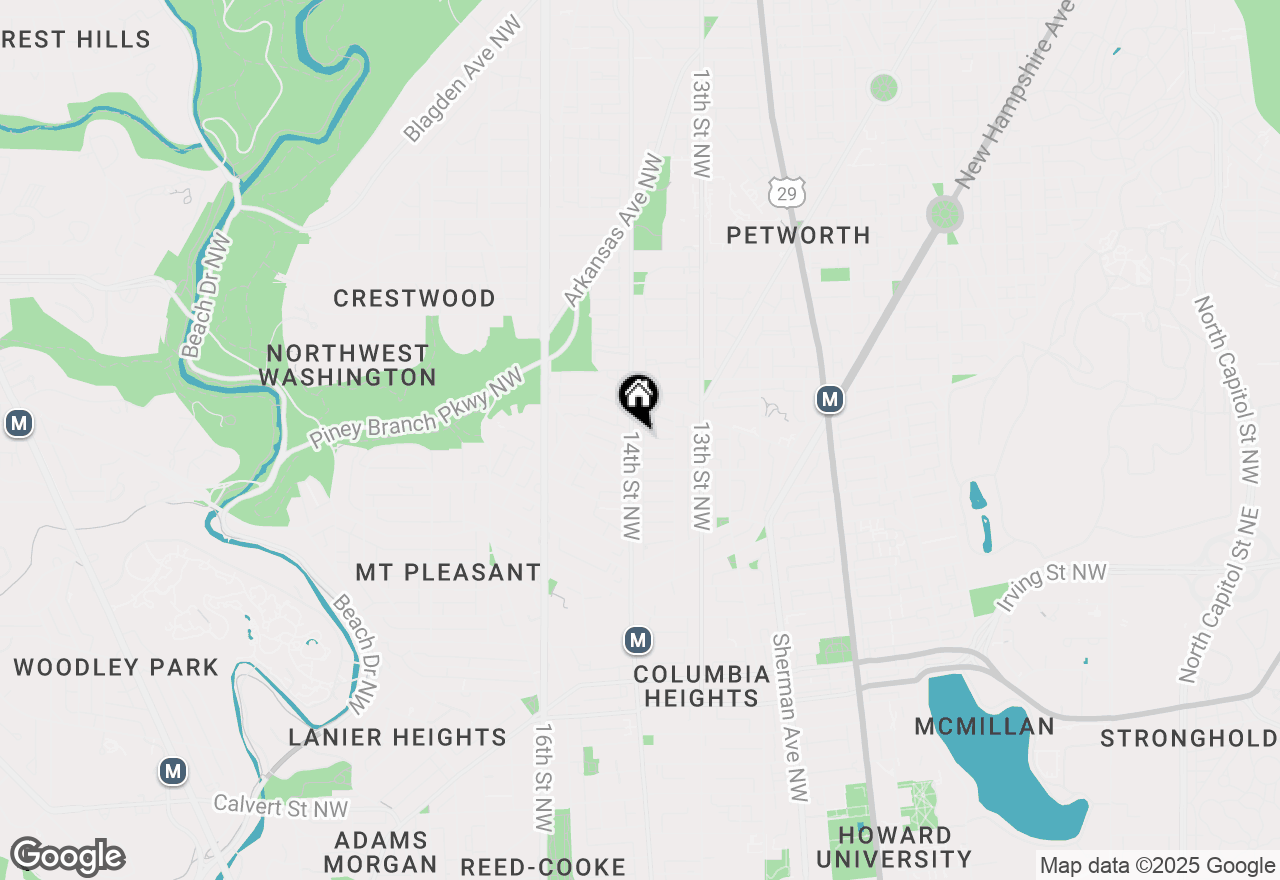 Map of 3523 14th Street Nw #3, Washington, DC 20010