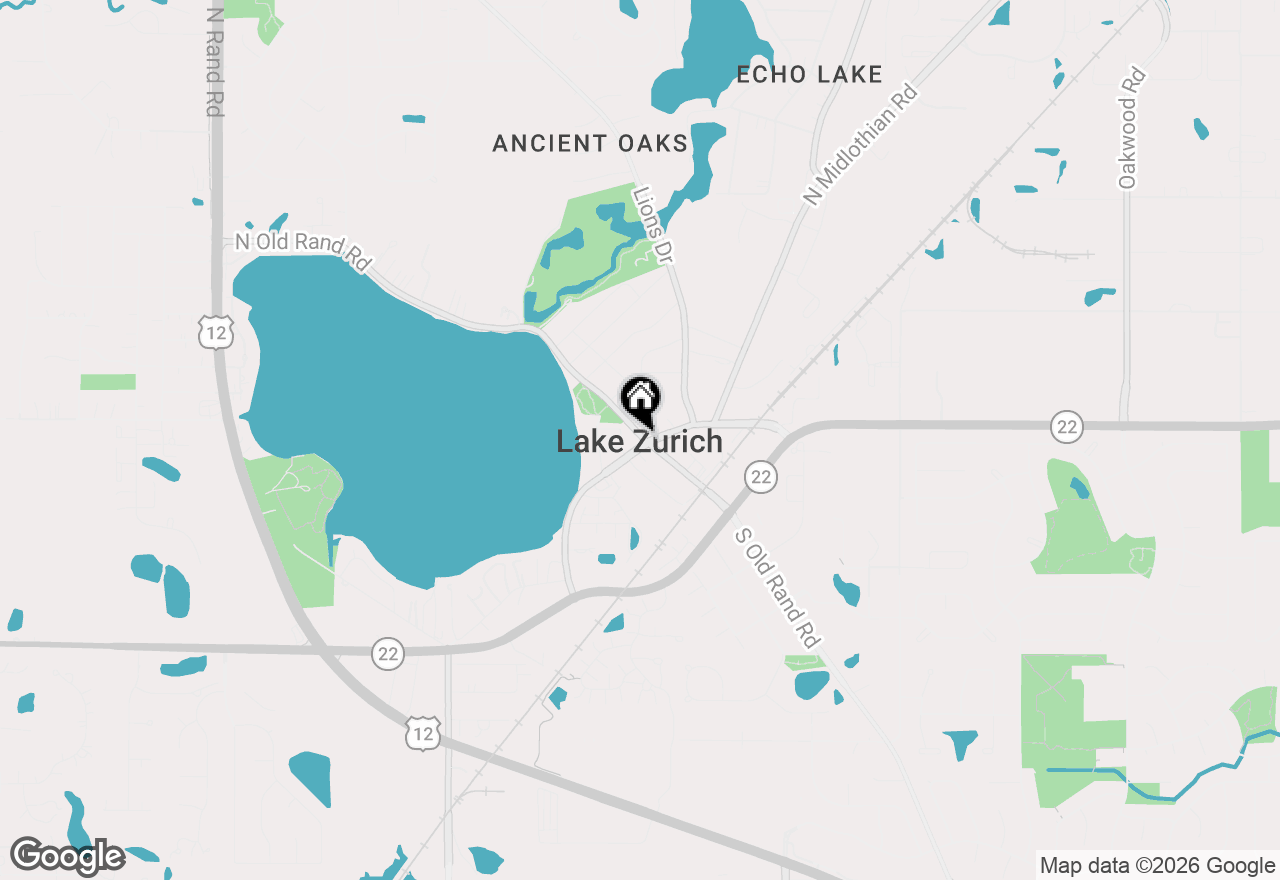 Map of 1039 Raupp Court, Lake Zurich, IL 60047