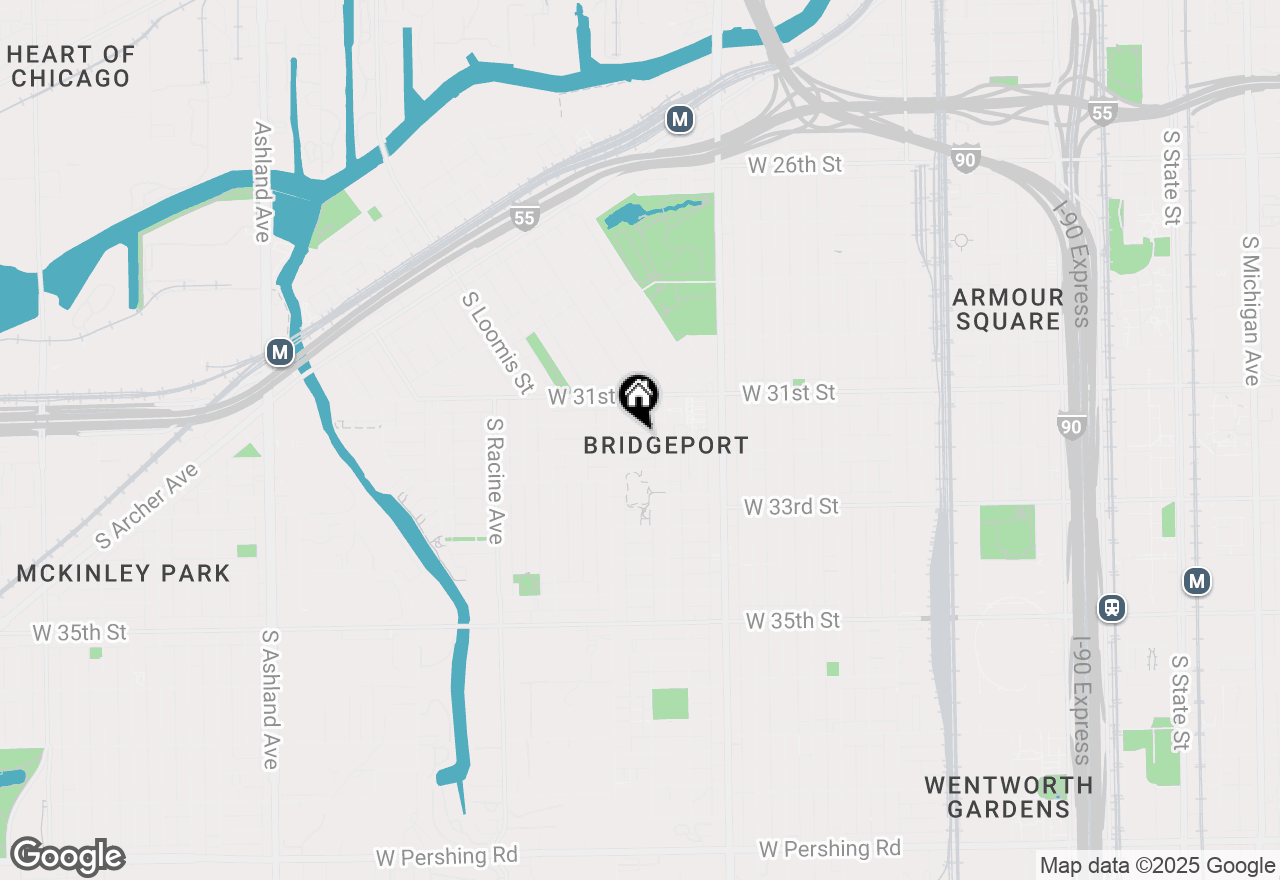 Map of 926 W 32nd Place #1R, Chicago, IL 60608